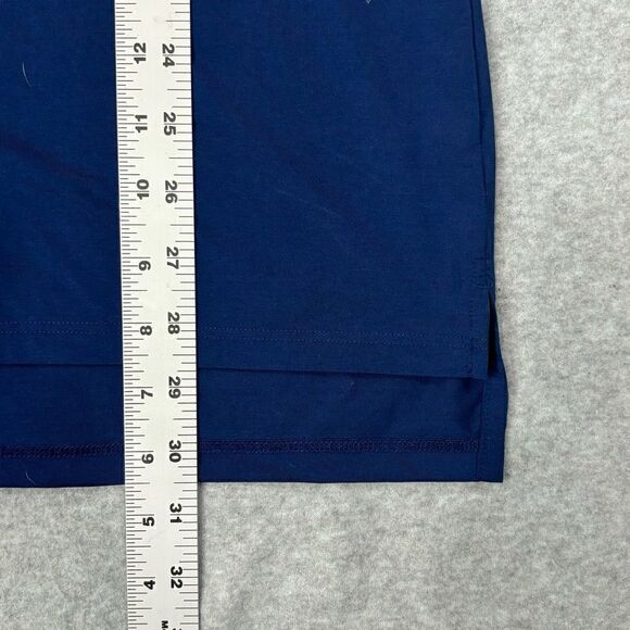 B Draddy Sport Golf Polo Shirt Mens Size Large Blue Performance Short Sleeve Top - Picture 6 of 7